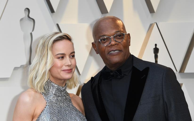 Brie Larson e Samuel L. Jackson fanno un duetto sulle note di Ariana Grande Brie Larson e Samuel L. Jackson
