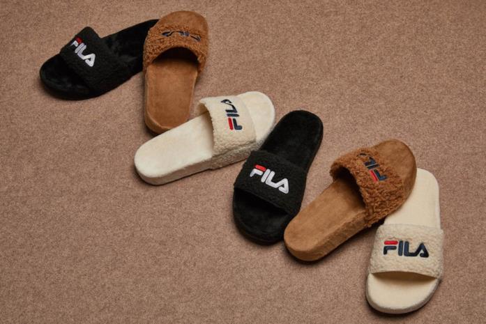Slide Fila Ciabatte Fila con texture Teddy Bear