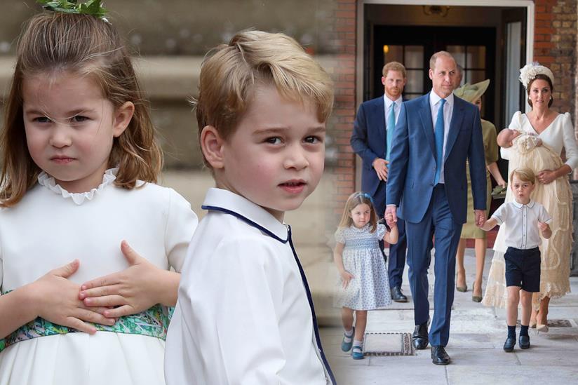 I Principi George e Charlotte Windsor I principi George e Charlotte della famiglia reale inglese