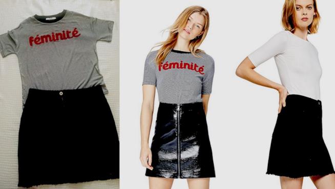 Amazon Moda: i migliori capi da avere per l'estate 2018 Gonna in denim a vita alta e t-shirt con stampa Amazon Find