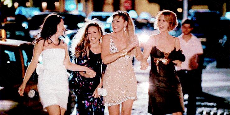 Sex and the City, serie basata sul romanzo di Candace Bushnell Charlotte York, Carrie Bradshaw, Samantha Jones e Miranda Hobbes