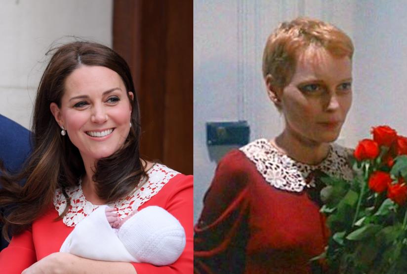 Kate Middleton e Mia Farrow Foto a confronto di Kate Middleton e Mia Farrow