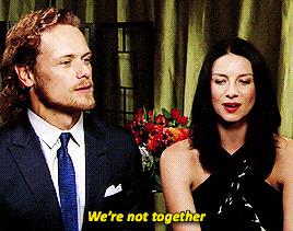 Sam e Caitriona Caitriona dice di non stare insieme con Sam