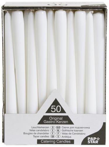 Candele di cera, Confezione da 50 pezzi