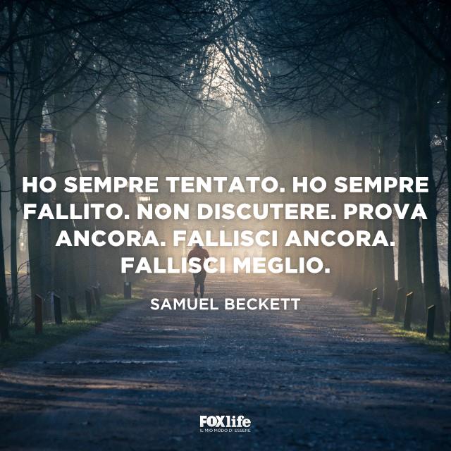 Frase Beckett Ragazzo corre in un parco
