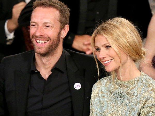 Chris Martin e Gwyneth Paltrow non mangiano quasi nulla Chris Martin con l'ex moglie Gwyneth Paltrow