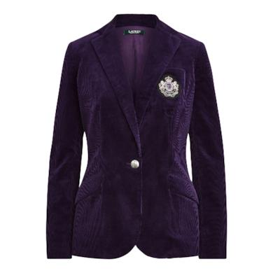 Blazer in velluto a coste