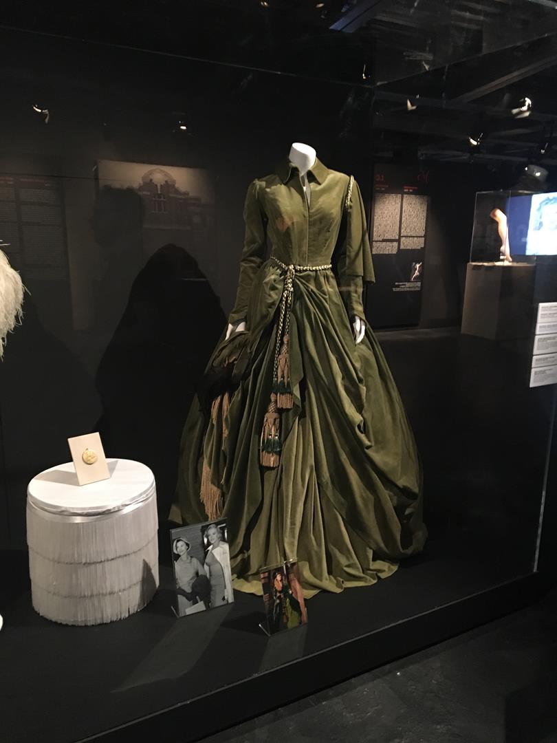 L'abito di Via col vento alla mostra di Marilyn Monroe Abito di Via col vento