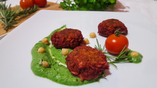 Polpette di riso Piatto con bocconcini di riso