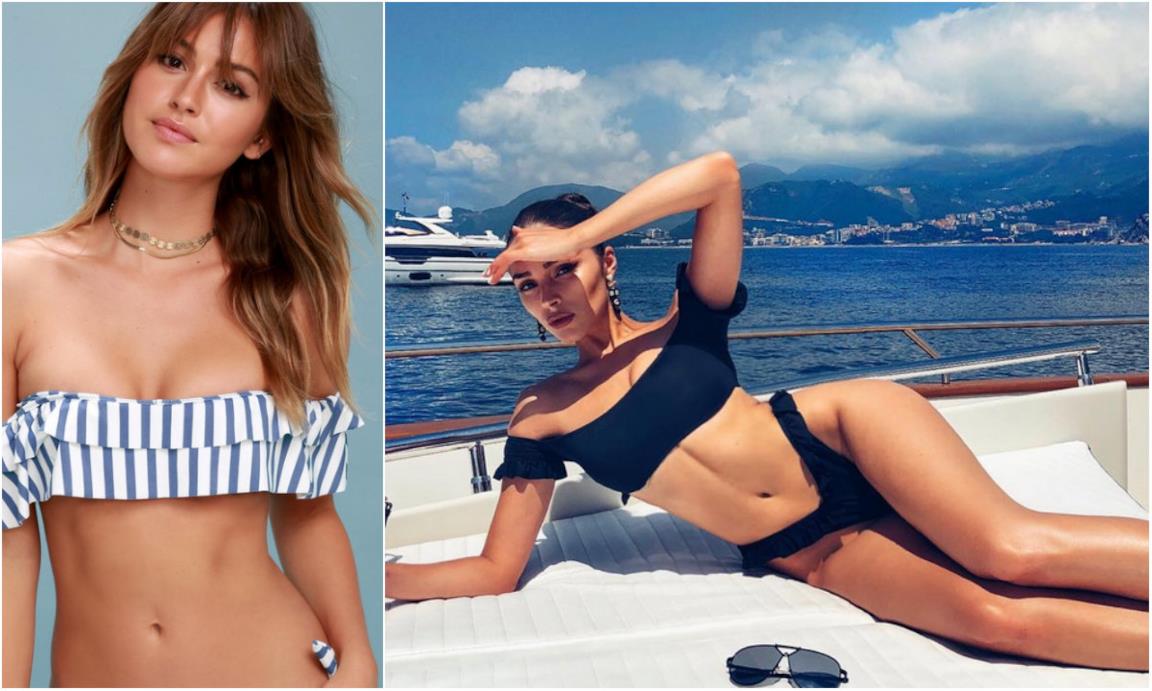 Modelli di bikini off-the-shoulder