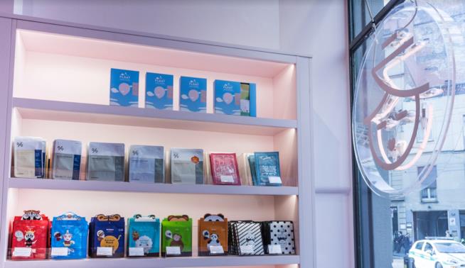 Apre a Milano il primo negozio di K-Beauty Miin Cosmetics L'interno dello store Miin Cosmetics di Milano