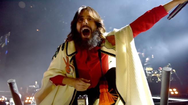 Jared Leto in concerto Un'immagine di Jared Leto sul palco
