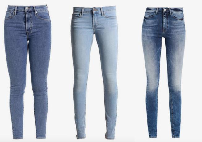 Jeans skinny Collage di jeans skinny
