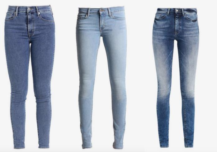 Jeans skinny Collage di jeans skinny