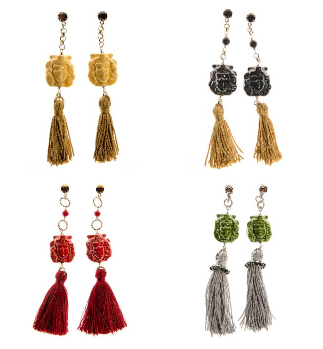 Orecchini con le nappine colorate moda autunno 2018 Con le nappine e lunghi, gli orecchini autunno 2018