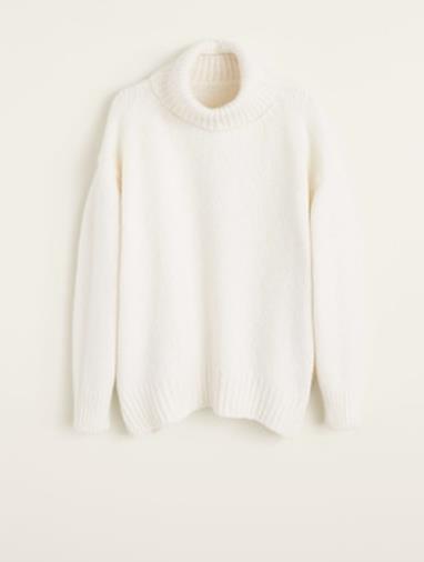 Pullover oversize bianco