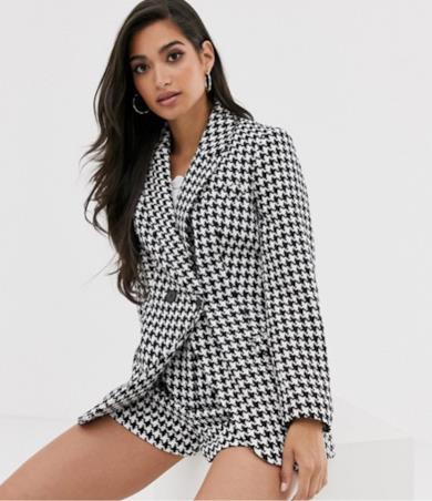 Blazer pied de poule