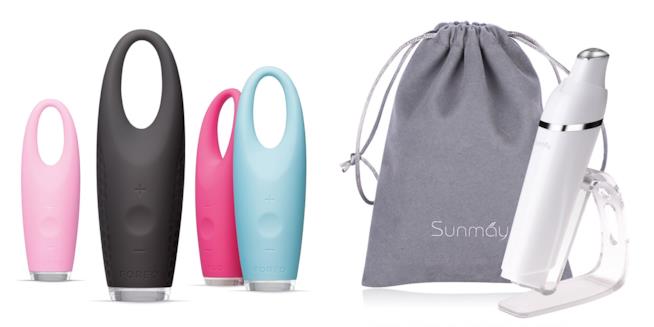 Bellezza High-tech con i dispositivi casalinghi per il contorno occhi Foreo Iris e Sunmay massaggiatori sonici e riscaldanti per il contorno occhi