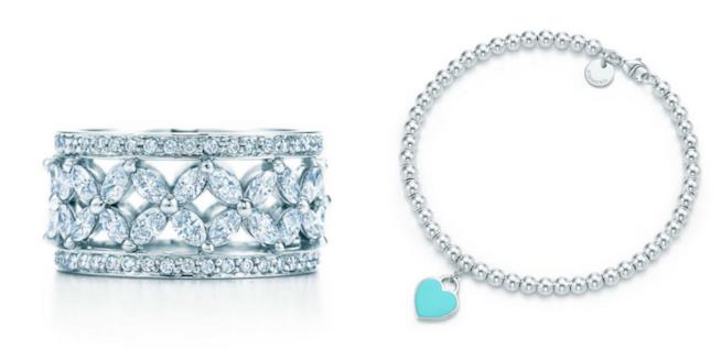 Hailey Baldwin - Gioielli Tiffany Due bracciali Tiffany in collage