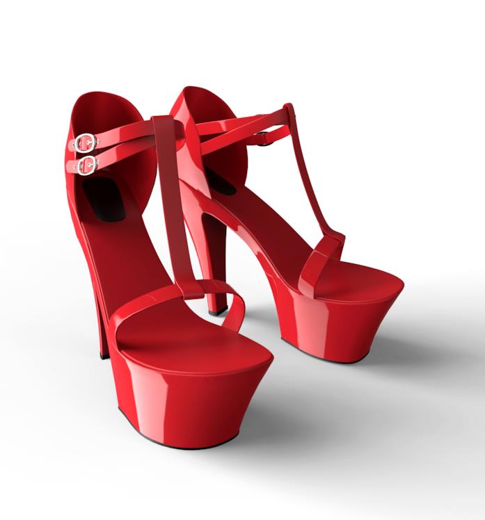 Plateau, l'eleganza col tacco Scarpe rosse Plateau