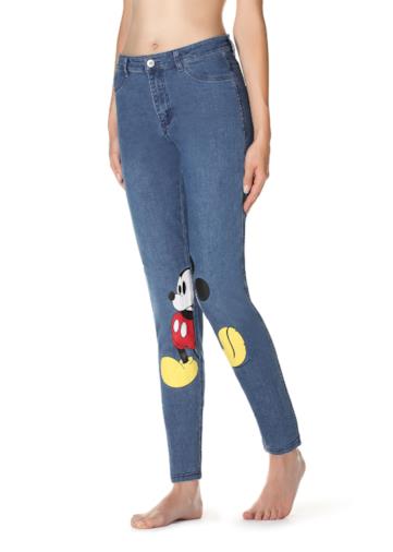 Jeggings con stampa Topolino