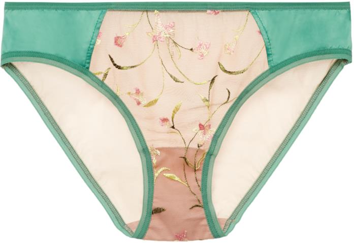 Slip a vita alta Intimissimi con ricami floreali Slip a vita alta Intimissimi con ricami floreali collezione Primavera 2019