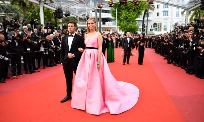 Chiara Ferragni e Fedez, dedica social Chiara Ferragni e Fedez sul red carpet