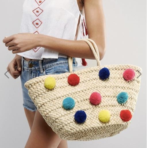 Borsa con pon-pon La borsa con i pon-pon di Asos