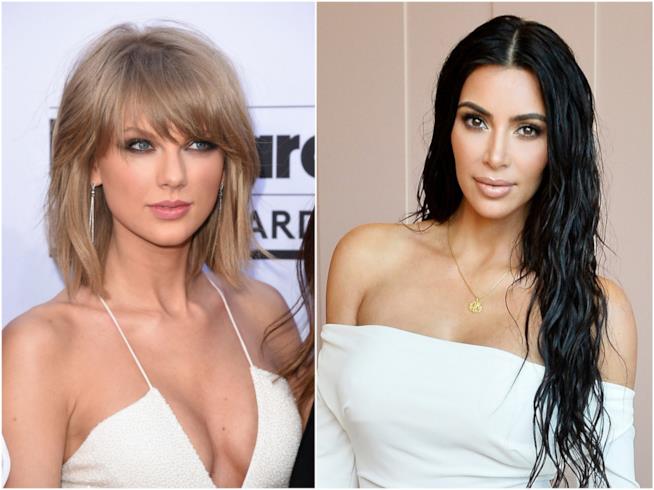 Taylor Swift si scaglia contro Kim Kardashian, colpevole di bullismo Taylor Swift e Kim Kardashian