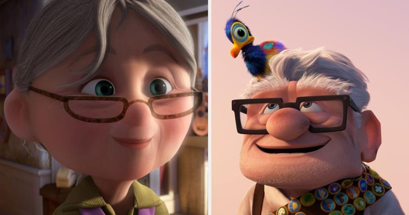 I personaggi di Up Ellie e Carl di Up