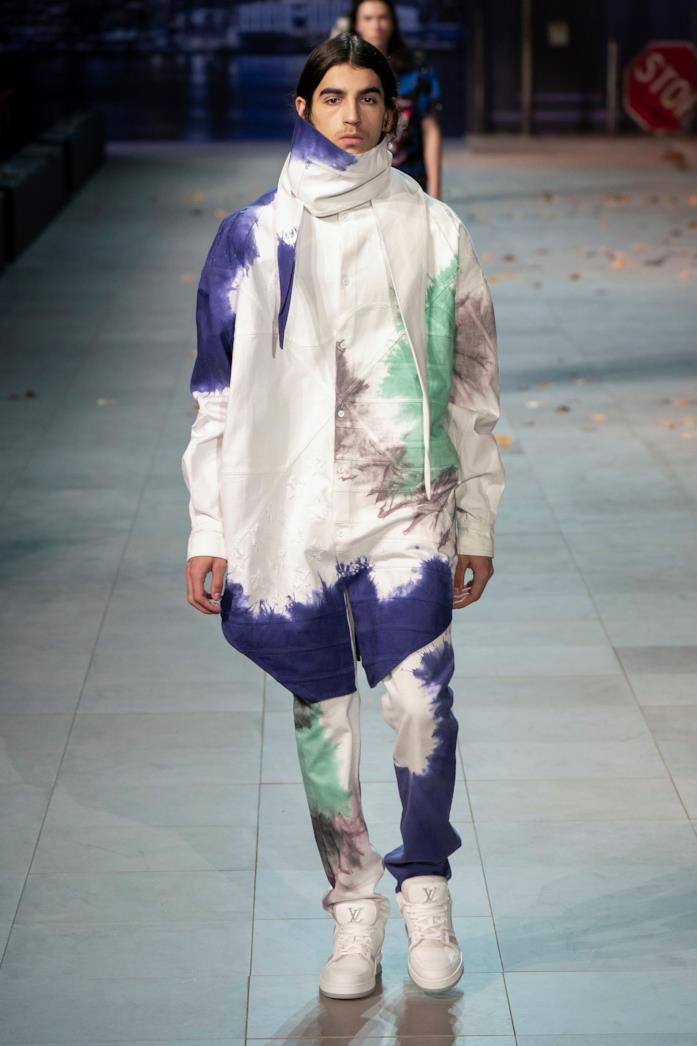 Louis Vuitton, Menswear F/W 2019/20 a Parigi Louis Vuitton, Menswear F/W 2019/20 a Parigi, tie & dye