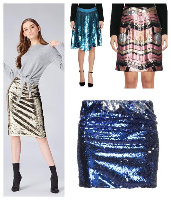Gonne di paillettes moda autunno inverno 2018-19 Con le paillettes, le gonne di tendenza per l'A/I 2018-19