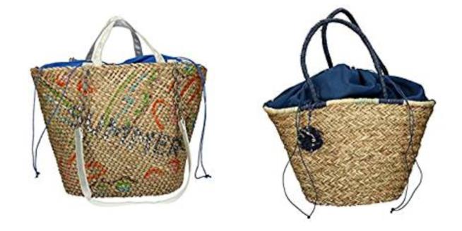Borse a secchiello di paglia trendy per l'estate 2018 Con le fibre naturali, le borse a secchiello P/E 2018