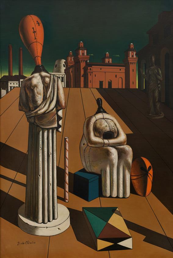 Giorgio de Chirico, Le Muse inquietanti, 1950 Giorgio de Chirico, Le Muse inquietanti, 1950