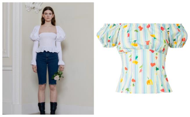 Maniche a sbuffo per i micro top di tendenza estate 2018 I micro top di moda per l'estate 2018 con le maniche a sbuffo