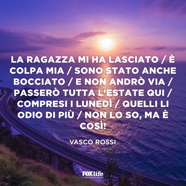 Citazione Vasco Rossi Panorama di un ponte ferroviario sul mare