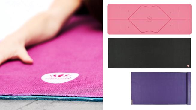 Tappetino da yoga: la guida completa Donna che pratica yoga su tappeto colorato