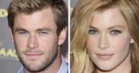 Chris Hemsworth in versione femminile Chris Hemsworth immaginato come donna