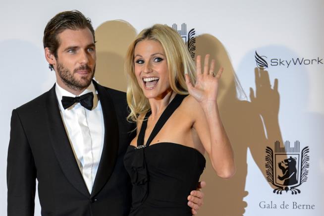 Michelle Hunziker rinnova la dedica di Sanremo 2018 rivolta a Tomaso Trussardi Tomaso Trussardi e Michelle Hunziker
