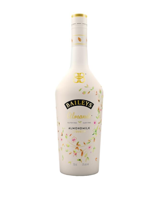 Baileys Almande Almond Milk Liqueur Una bottiglia di liquore Baileys a base di latte di mandorle