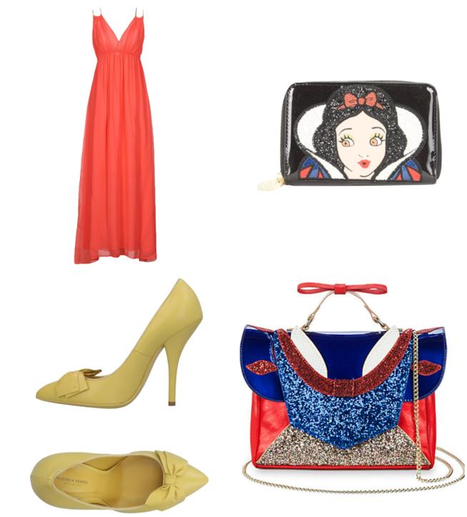 Abbigliamento e accessori moda come Biancaneve Vestiti, borse e scarpe come Biancaneve