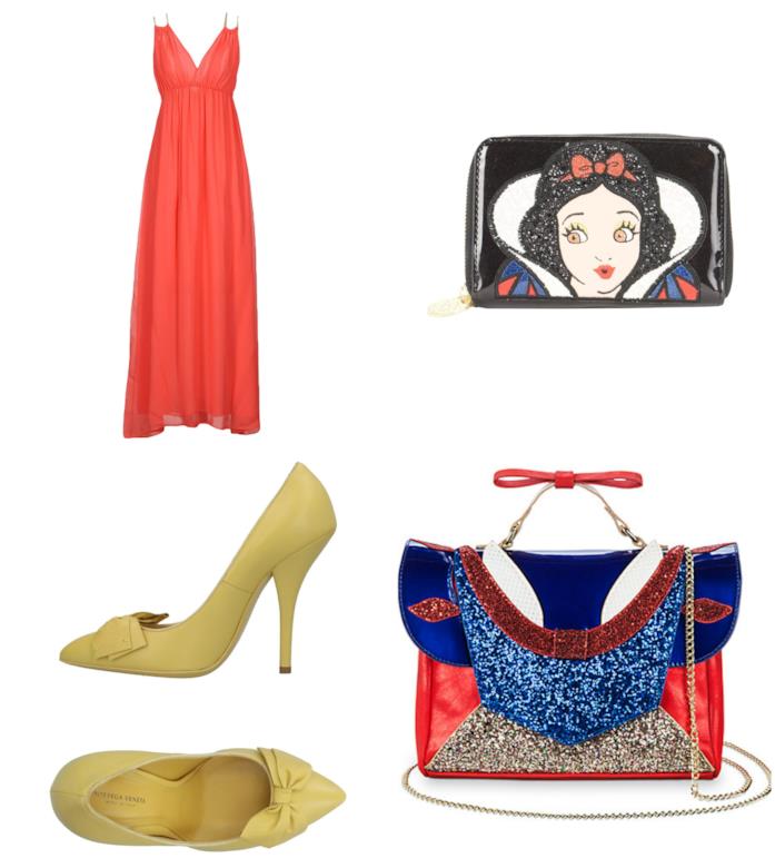 Abbigliamento e accessori moda come Biancaneve Vestiti, borse e scarpe come Biancaneve