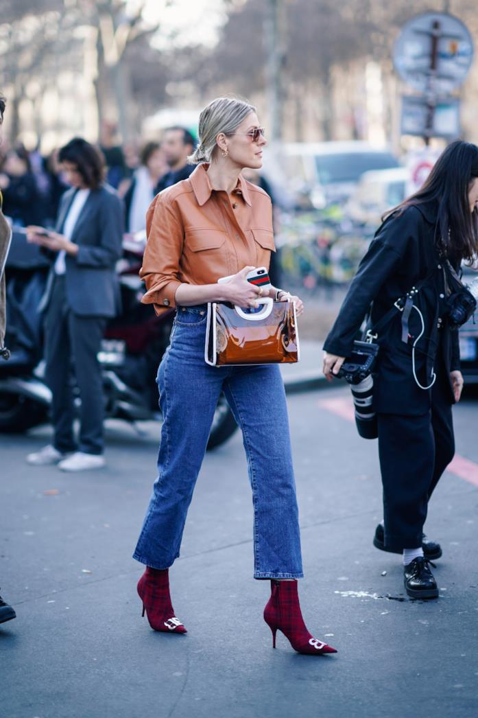 Stivali rossi Stivali rossi Fashion Week Parigi 2019