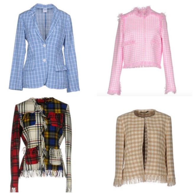 Giacche check Collage di giacche check