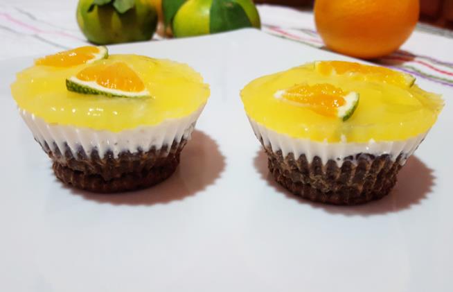 Tortino con zucca Tortini con strati di crema