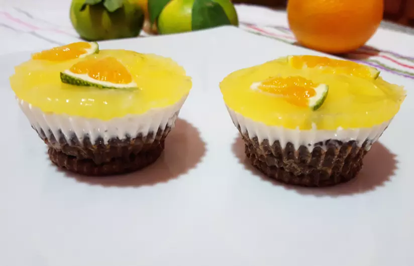 Tortino con zucca Tortini con strati di crema