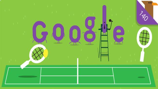 Google dedica un Doodle ai 140 anni di Wimbledon Doodle di Google per Wimbledon