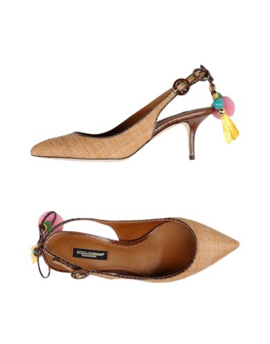 Slingback in cotone