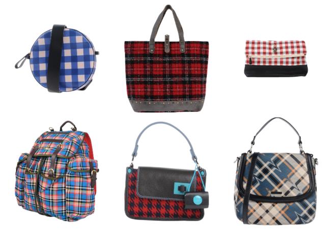 Borse stampe a quadri di moda per l'autunno 2018 Tote bag, mini bag, zainetti a quadri di tendenza per l'autunno 2018