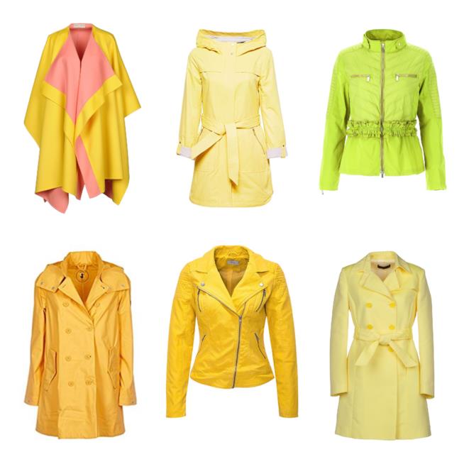 Giacche e trench gialli di tendenza per l'autunno 2018 Giacche e trench gialli must have dell'autunno 2018
